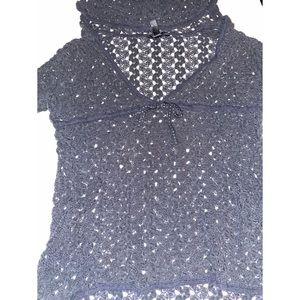 Black knitted blouse